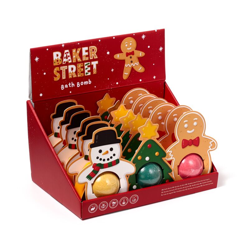 Afbeelding laden in galerijviewer, Kerstmis gingerbread baker street bruisballen gift box
