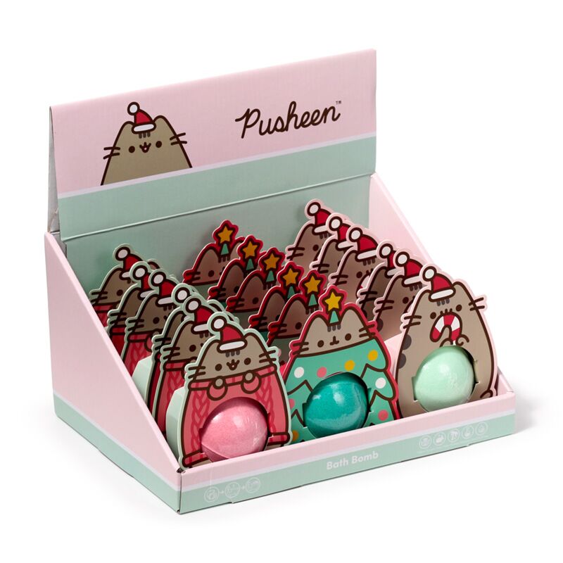 Afbeelding laden in galerijviewer, Union kerstmis pusheen de kat bruisballen in gift box
