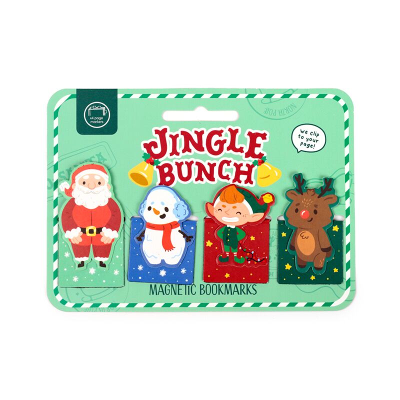 Afbeelding laden in galerijviewer, Jingle kerstmis magnetische boekenlegger set
