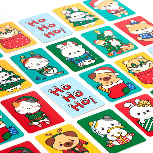 Kerstmis adoramals kids memory kaartset