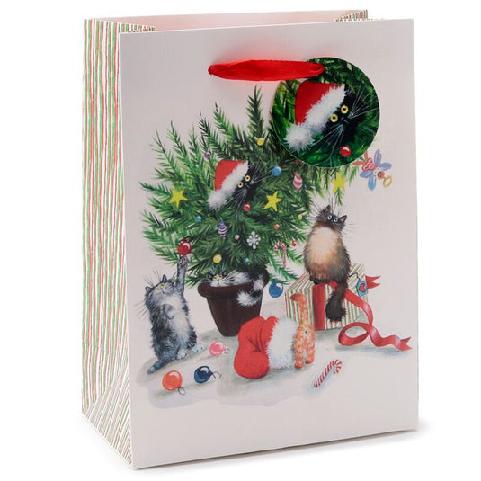 Kim haskins kerst katten - cadeautasje medium