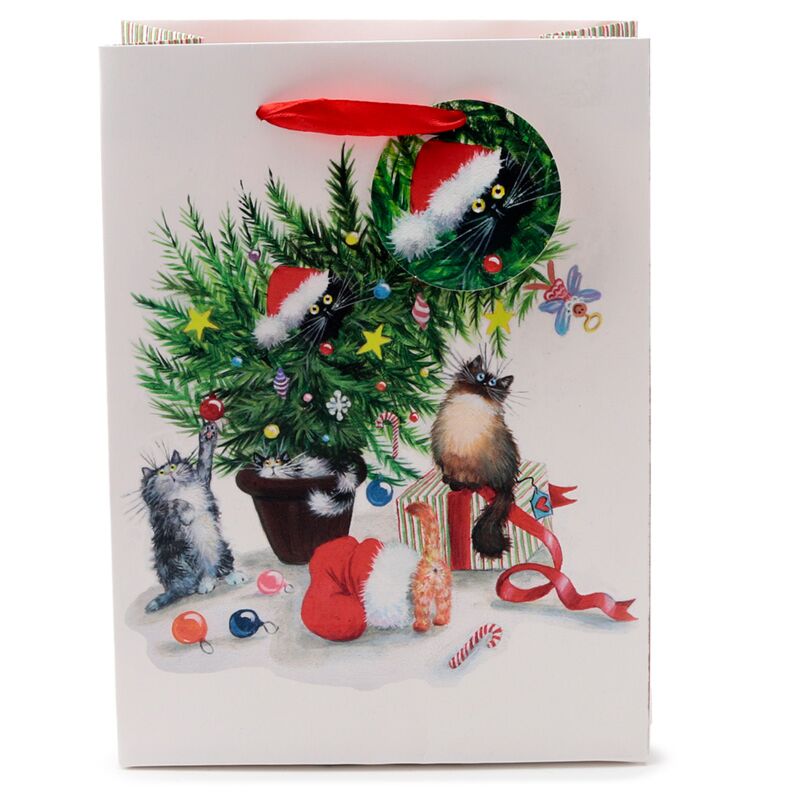 Afbeelding laden in galerijviewer, Kim haskins kerst katten - cadeautasje medium
