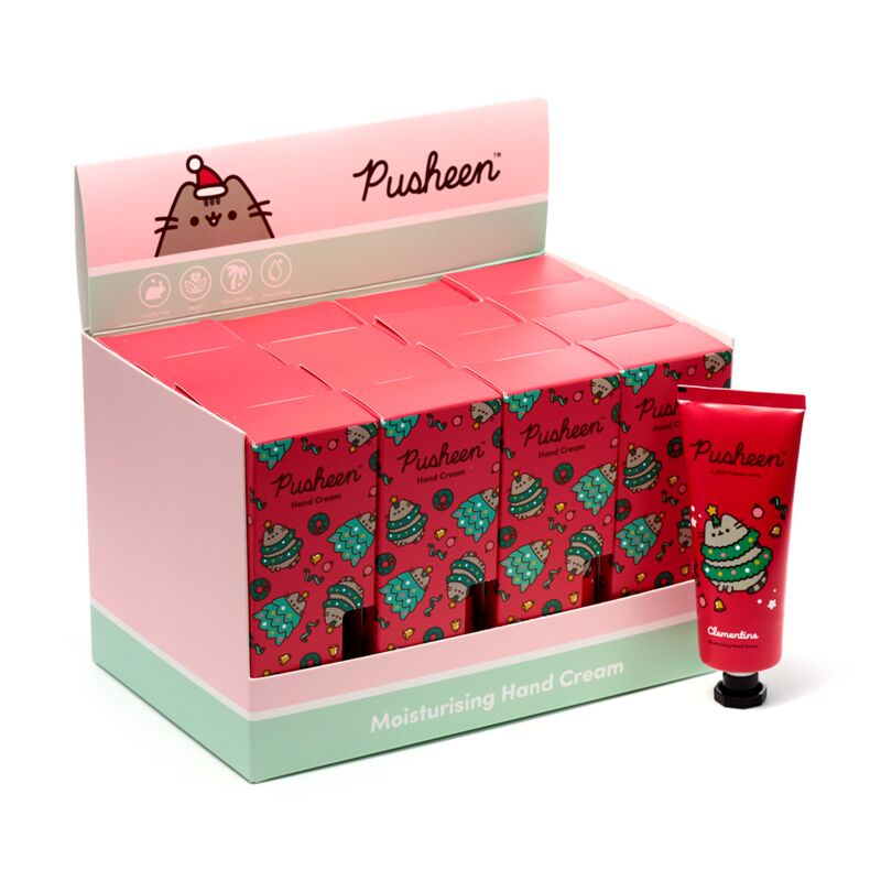 Afbeelding laden in galerijviewer, Union kerstmis pusheen de kat clementine hydraterende handcreme 75ml

