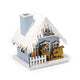 Gouden slee scene kerstmis huis led decoratie