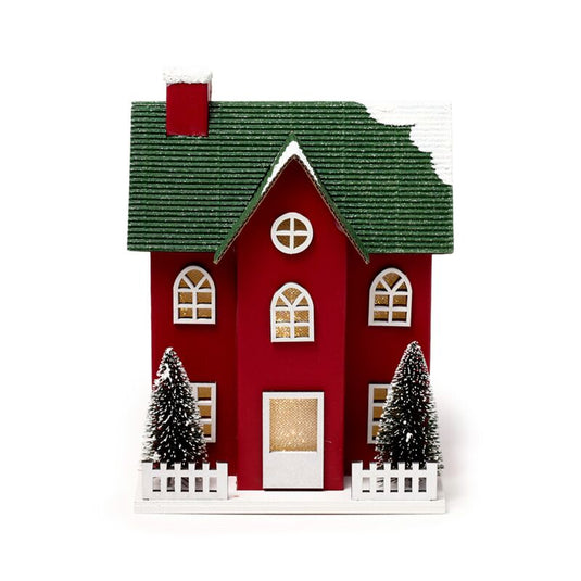 Kerstmis kerststad huis led decoratie