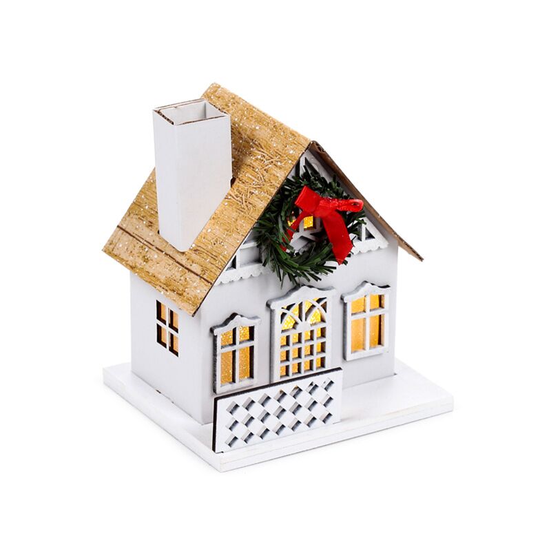 Afbeelding laden in galerijviewer, Winter wonderland kerstmis krans huis led decoratie

