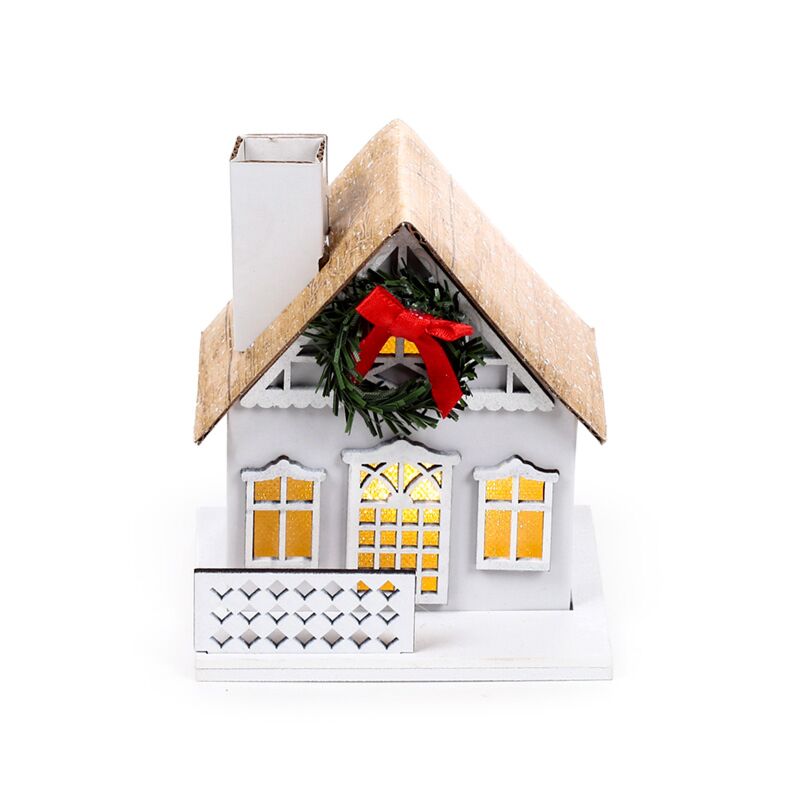 Afbeelding laden in galerijviewer, Winter wonderland kerstmis krans huis led decoratie
