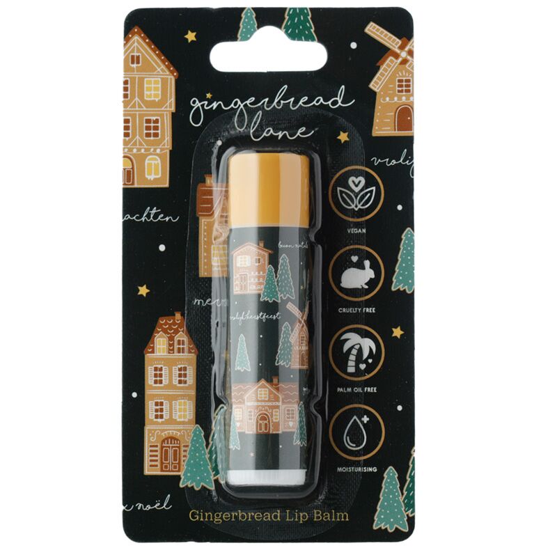 Afbeelding laden in galerijviewer, Gemberbrood huisjes ginger lane kerstmis lipbalsem stick - kerstkoekjes
