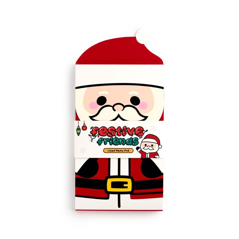 Afbeelding laden in galerijviewer, Kerstmis festive friends kerstman flip open memoblok
