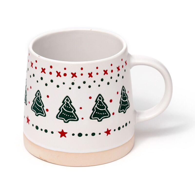 Afbeelding laden in galerijviewer, Kerstboom stoneware mok
