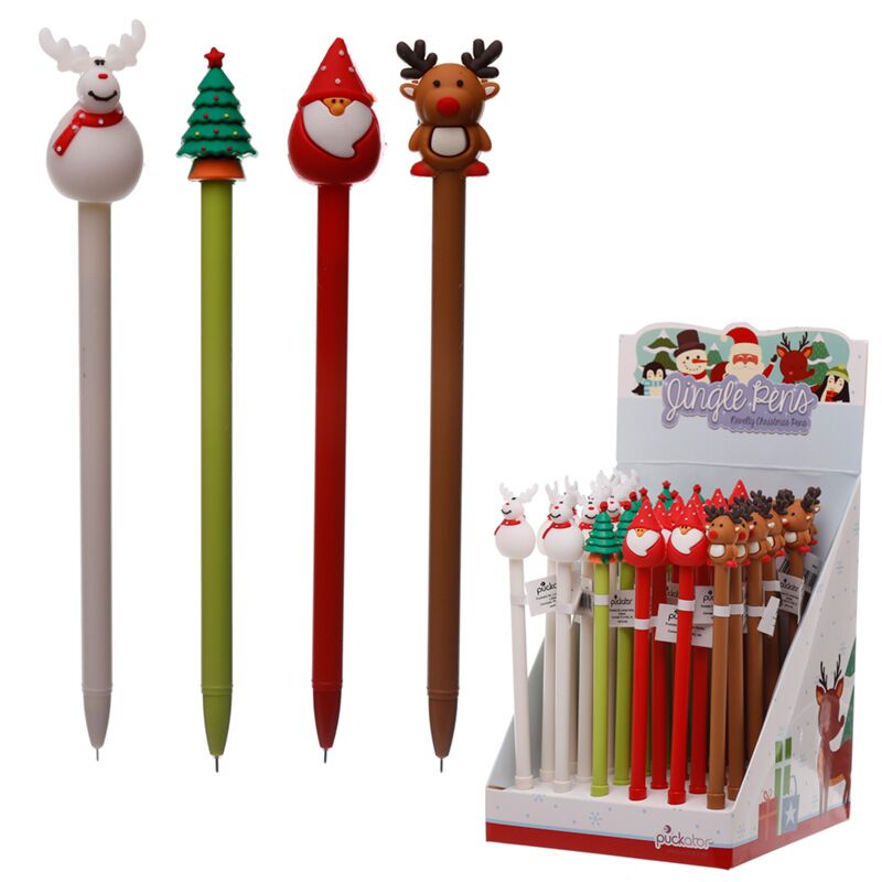 Afbeelding laden in galerijviewer, Festive friends kerstmis fijnschrijver pen - zwart
