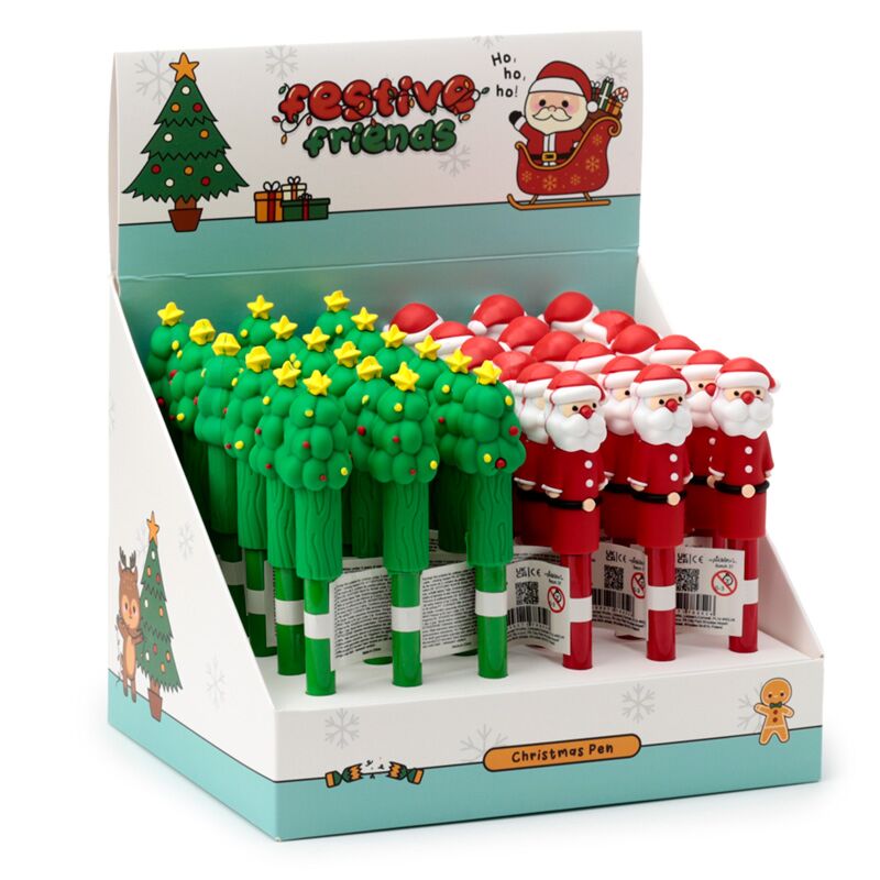 Afbeelding laden in galerijviewer, Feestelijke kerstmis pvc pen - blauw
