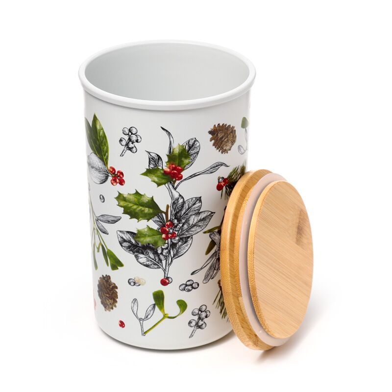Afbeelding laden in galerijviewer, Kerstmis winter botanicals rpet bamboe voorraadpot
