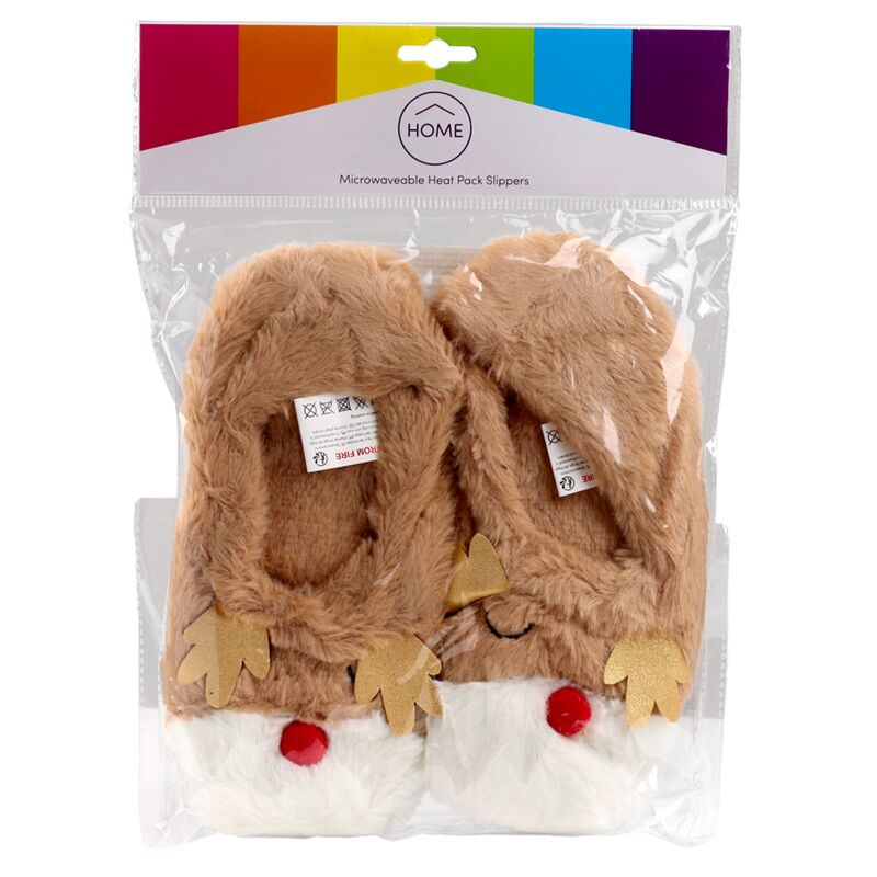 Afbeelding laden in galerijviewer, Rendier magnetron heatpack sloffen (unisex one size)

