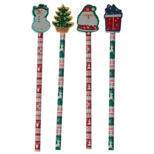 Kerstmis - gum potlood