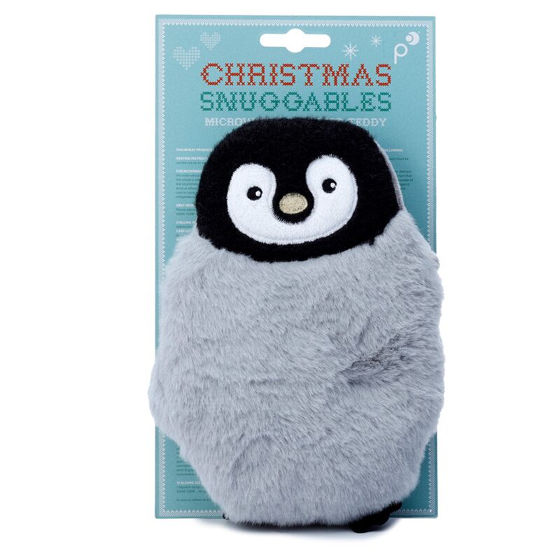 Afbeelding laden in galerijviewer, Pinguïn pluche magnetron heatpack lavendel tarwe
