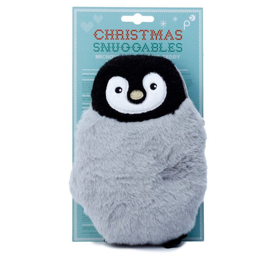 Pinguïn pluche magnetron heatpack lavendel tarwe