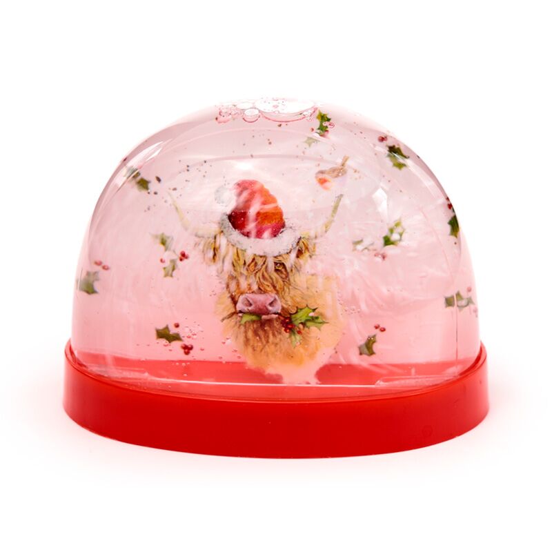 Afbeelding laden in galerijviewer, Kerstmis jan pashley highland koe large glitter sneeuwbol
