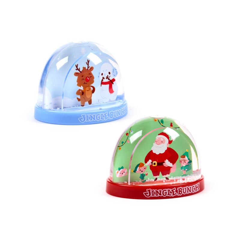 Afbeelding laden in galerijviewer, Jingle kerstmis medium glitter sneeuwbol
