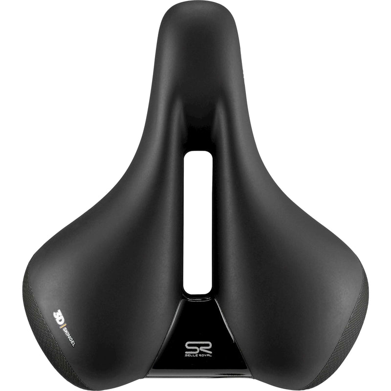 Afbeelding laden in galerijviewer, Selle royal zadel ellipse relaxed saddle sel.royal ellipse relaxed unisex black
