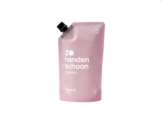 Zo schoon navulzak - handen schoon - bloesem