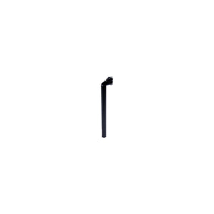 zadelpen vast 27.2 x 350 mm aluminium zwart