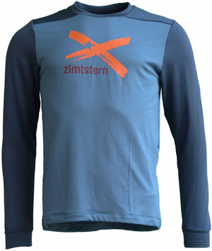 Zimtstern crewz - mtb long sleeve jersey blue steel | xl