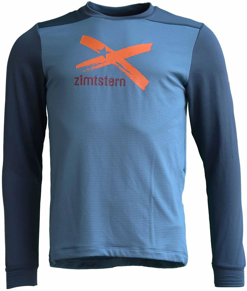 Afbeelding laden in galerijviewer, Zimtstern crewz - mtb long sleeve jersey blue steel | xl
