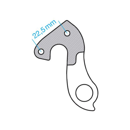 Union derailleurpad GH-056 met schroefset M4x0.7