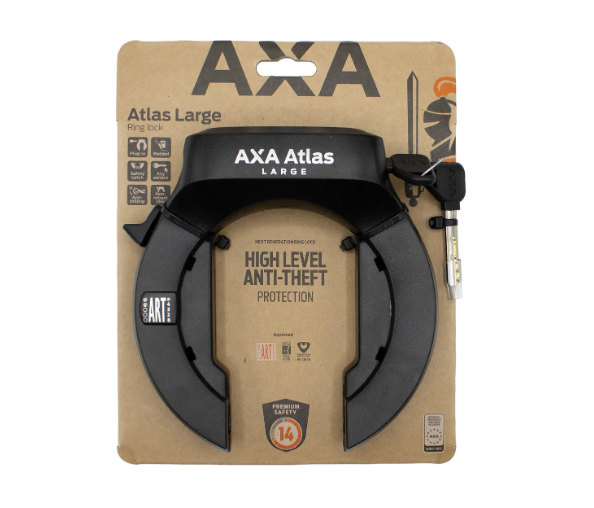 Afbeelding laden in galerijviewer, Axa ringslot atlas large - zwart - art2 (op kaart)
