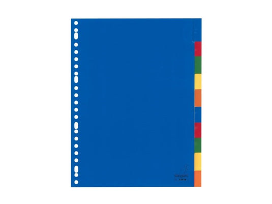 Kangaro tabblad a4 venster pp 120 micron assorti 23-gaats 10-delig