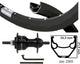 Kgs voorwiel 28 inch (622) zac2000 zwart zilver rollerbrake vaste as