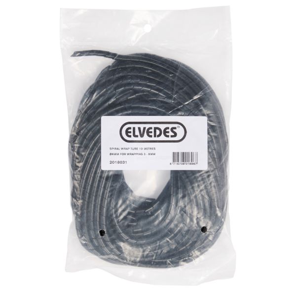 Afbeelding laden in galerijviewer, Elvedes cable systems bv spiraalwikkelslang ø4mm elvedes bundel 3-8 mm (10 meter) - zwart
