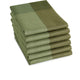 Ddddd theedoek blend olive groen 60x65cm 6 stuks