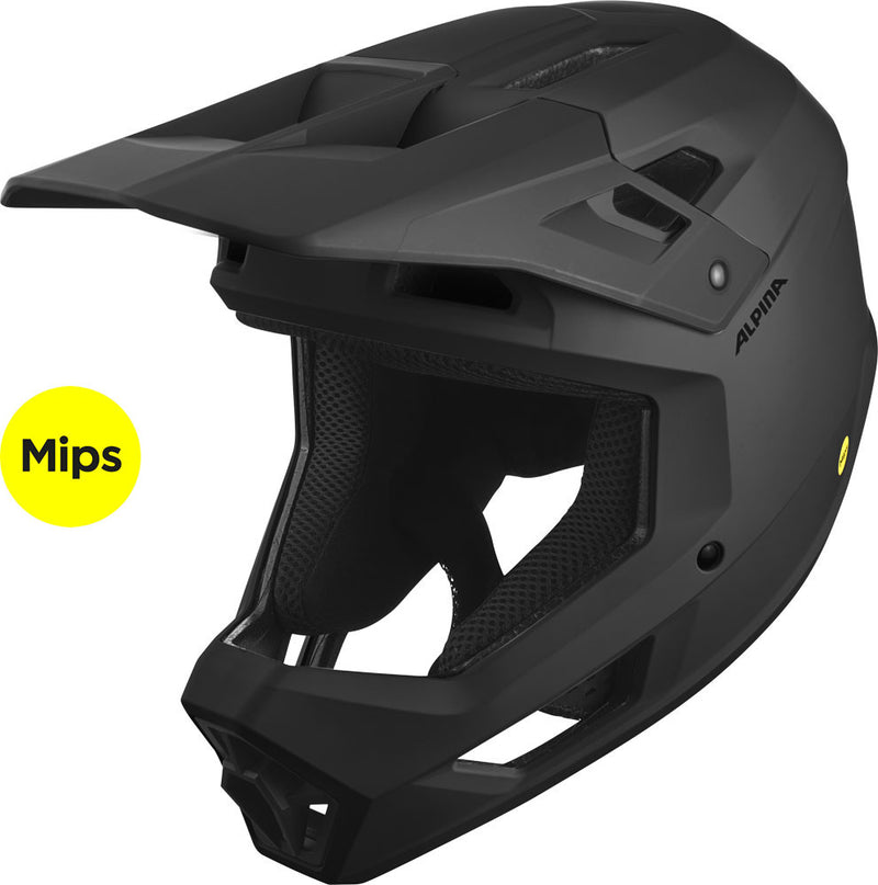Afbeelding laden in galerijviewer, Olympic sportswear alpina sports mtb helm pikes mips 52-55 mat zwart
