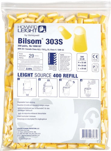 Howard leight bilsom 303s oordoppen navulling (200 paar)