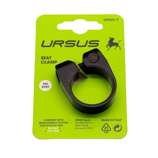 Afbeelding laden in galerijviewer, Ursus zadelpenklem ø34.9 mm aluminium - zwart
