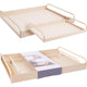 Home styling dienblad set van 2 dienblad set van 2 metaal zandkleur