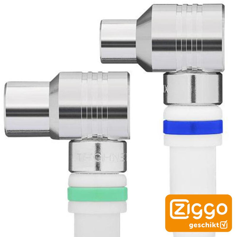 Afbeelding laden in galerijviewer, Enzo technetics coax aansluitkabel 1,5m compleet haakse plug - 2075010
