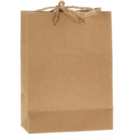 Geschenktas mini kraftpapier zonder print 12x16,5cm