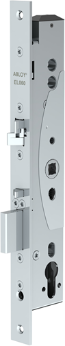 Afbeelding laden in galerijviewer, Abloy el260 paniekdeurslot | signalering | zelfvergrendelend | dm40mm | pc92mm | voorplaat rvs 24x300mm rechthoekig | dr 1+2+3+4 - 10013784
