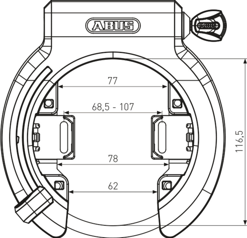 Afbeelding laden in galerijviewer, Abus granit x-plus 6950m nr oe frame lock
