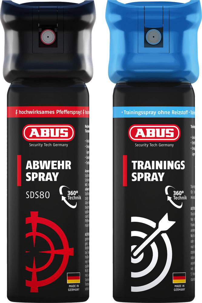 Afbeelding laden in galerijviewer, Abus defense spray sds80 45ml incl. training spray twinpack
