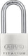 Abus cilinderhangslot | breedte slotlichaam 40 mm | titalium gelijksluitend 6411 | 1 stuk - 54579 54579