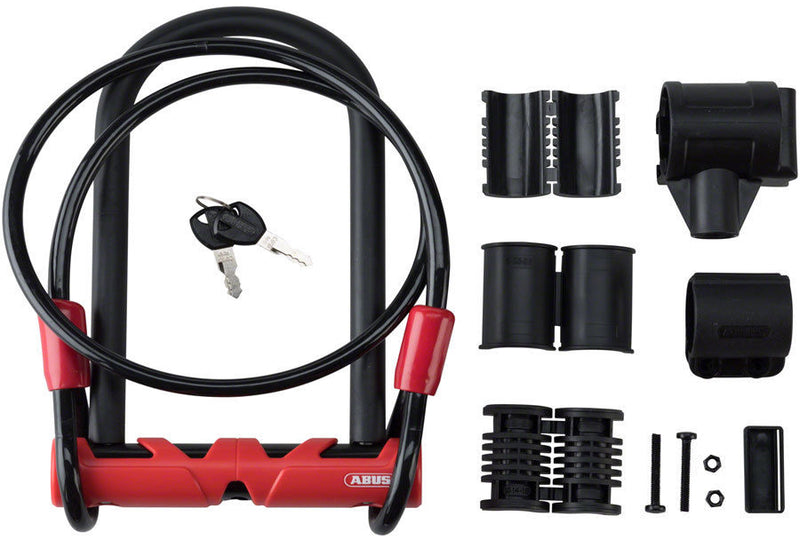 Afbeelding laden in galerijviewer, Abus ultimate 420 140 u-lock incl. cobra loop cable and ush bracket
