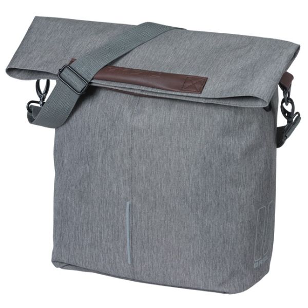 Afbeelding laden in galerijviewer, Basil fietsshopper city mik hooks 14-16l 13 x 29 x 31 cm - grijs
