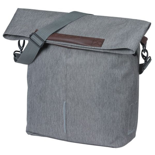 Basil fietsshopper city mik hooks 14-16l 13 x 29 x 31 cm - grijs