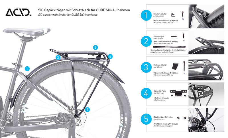Afbeelding laden in galerijviewer, Acid rilink sic pure 27.5 rear carrier
