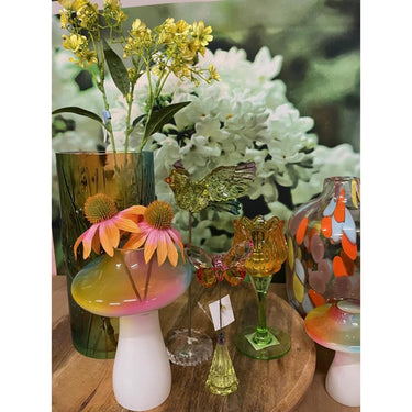 Cosydecor vaas rainbow s multicolor glasdia.8,5x17cm