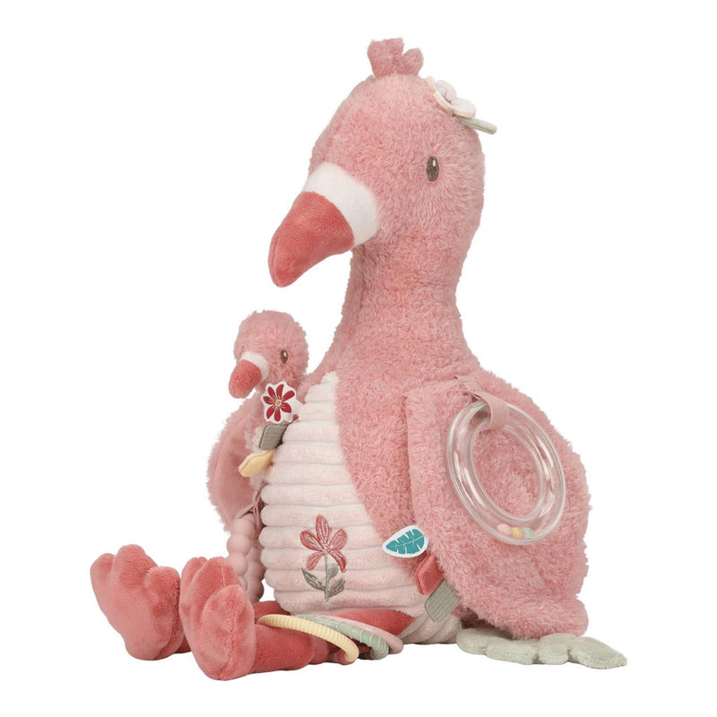 Afbeelding laden in galerijviewer, Little dutch safari friends activiteitenknuffel flamingo
